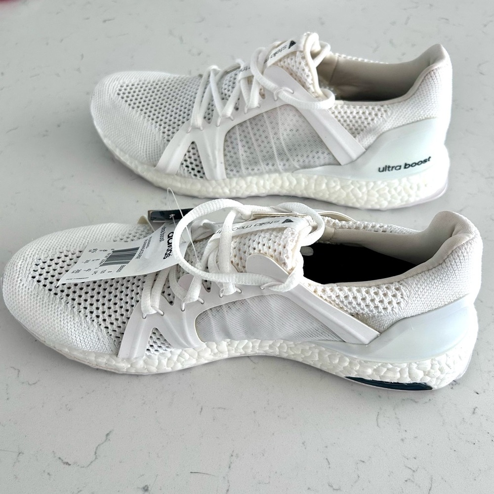 NWT adidas Stella McCartney Ultra Boost White Running Shoes 9.5 New Designer
